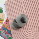 ふわふわリアルファーヘアクリップ