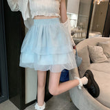 オーガンジーフレアスカート