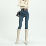 ハイウェストスキニーデニム