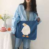 アヒルワッペンスクールバッグ