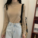 【19色展開】ベーシックハイネックトップス