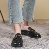 チェーンベルトミュールローファー