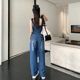 デニムベストビスチェ&ハイウエストブルーデニム