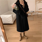 ウールブレンドロングコート