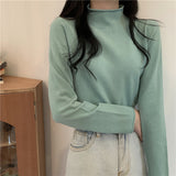 【19色展開】ベーシックハイネックトップス