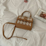 アーガイル柄ショルダーバッグ