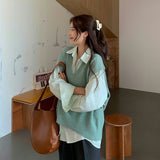 淡色ニットベストセット