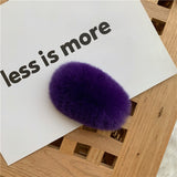 ふわふわリアルファーヘアクリップ