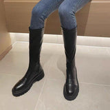 ローヒール軽量ロングブーツ