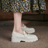 厚底ベルトローファー