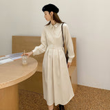 ショートリブニットベスト&ロングワンピースセット