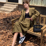 オーバージャケット+ロングスカートセットアップ