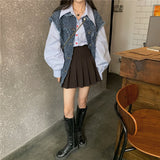 フリンジデニムベスト&シャツセット【単品販売】