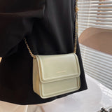 ゴールドチェーンフラップバッグ