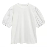 ホワイトブラウス&ブラックロングワンピースセット