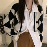 アーガイルカーディガン/ボレロ