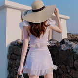 ハイウエストギャザースイムウェア