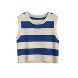 ボーダーショートニット