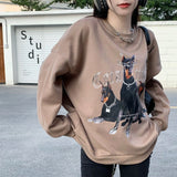 ドーベルマンデザイン薄手スウェット