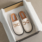 チェーンベルトミュールローファー