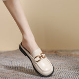 チェーンベルトミュールローファー