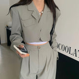 クロップドジャケットセットアップ