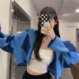 ブルーアーガイルカーディガン/ボレロ