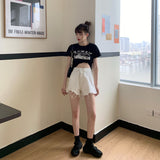 ダメージカットデニムショーパン