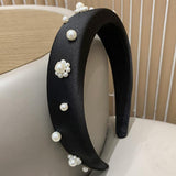 ベルベットパールビックカチューシャ