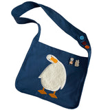 アヒルワッペンスクールバッグ