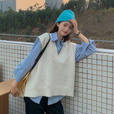 淡色ニットベストセット