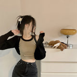 配色タンクトップ+ボレロ