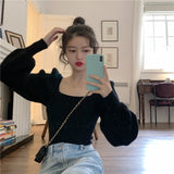 ボリュームスリーブ大人ニット