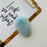 ふわふわリアルファーヘアクリップ