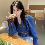 ショートデニムトップス/ジャケット