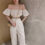 オフショルダートップスセット