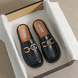 チェーンベルトミュールローファー