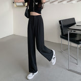 ハイウエストストレートカラーパンツ