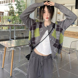 アーガイルカーディガン