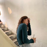 【8色展開】ベーシックハーフハイネックトップス