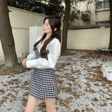 モノトーンチェックワンピース