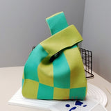 ニットハンドバッグ