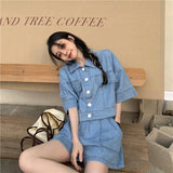 ハーフデニムセットアップ