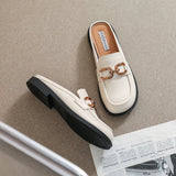 チェーンベルトミュールローファー