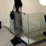 マーブル柄キャミワンピース