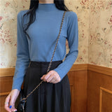 【19色展開】ベーシックハイネックトップス