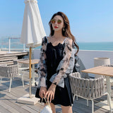 バタフライスリーブワンピーススイムウェア