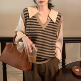 フェイクレイヤードボーダートップス