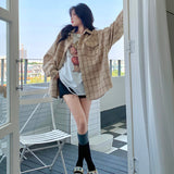 オーバーチェックシャツジャケット