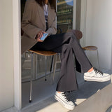 サイドスリットフレアパンツ